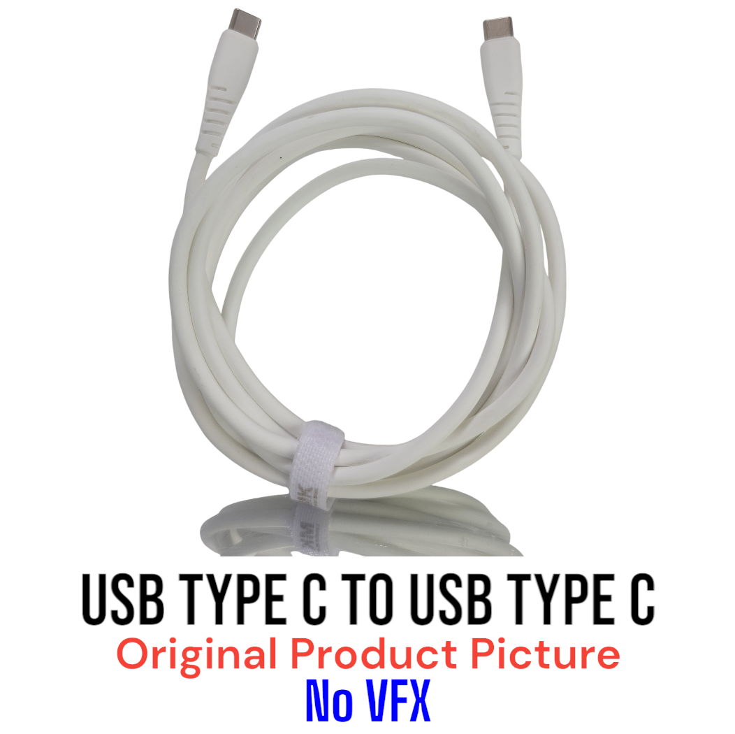 Type-C to Type-C 60W PD Superfast Charging & High-Speed Data Transfer Cable, 2.0 / 1.5 Meter, 4.5 mm Durable TPE, for Smartphones